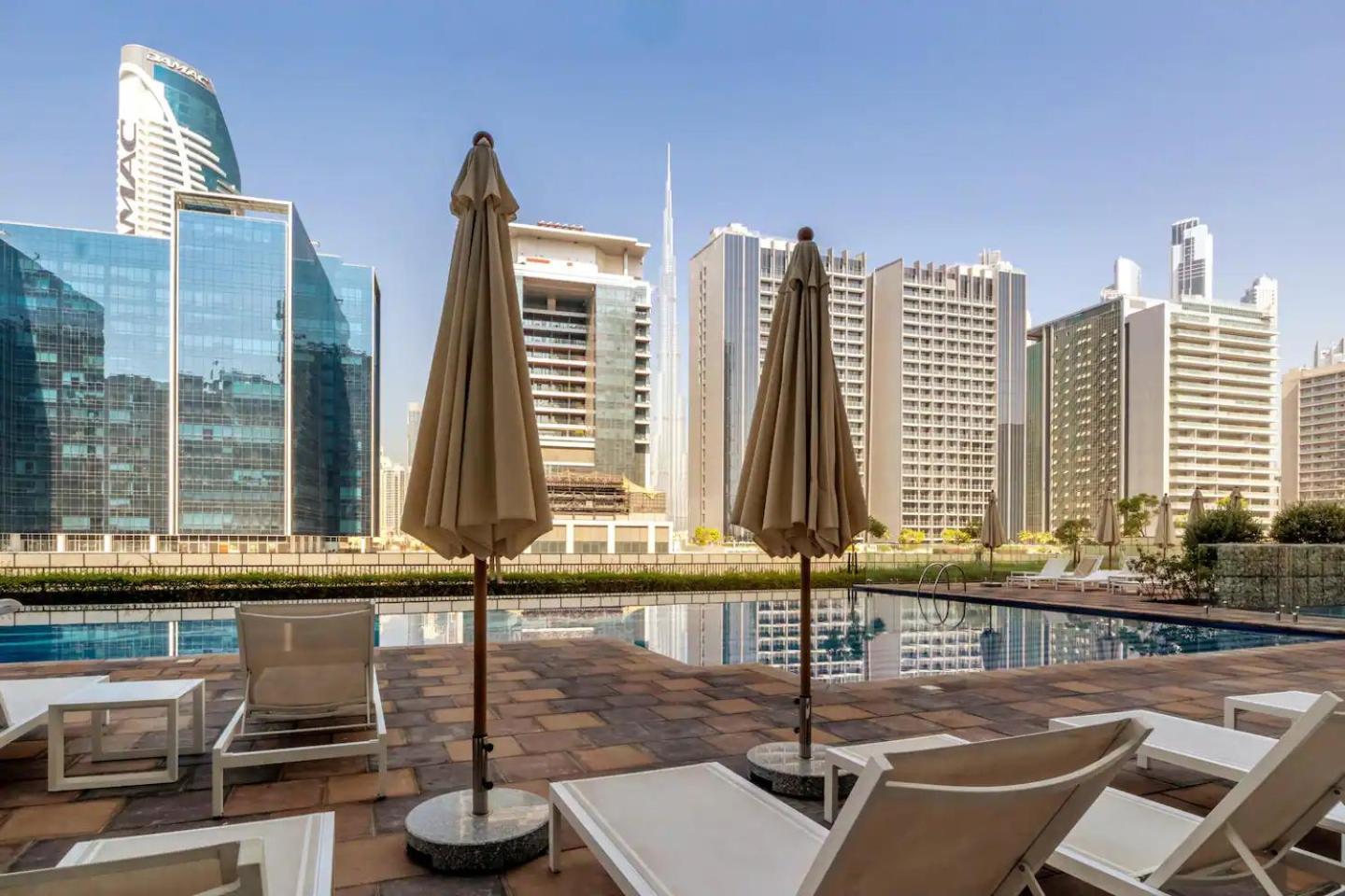 Stunning 2-bedroom Business Bay With Burj Khalifa View & Huge Balcony Appartamento